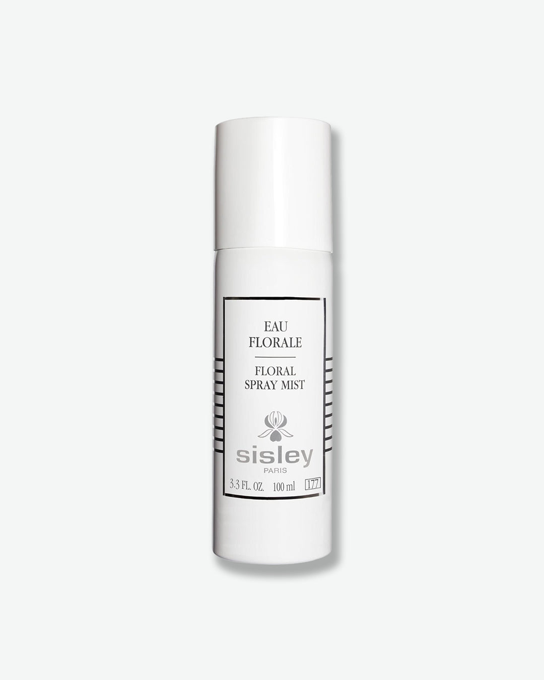 Sisley floral spray mist bottle on a white background