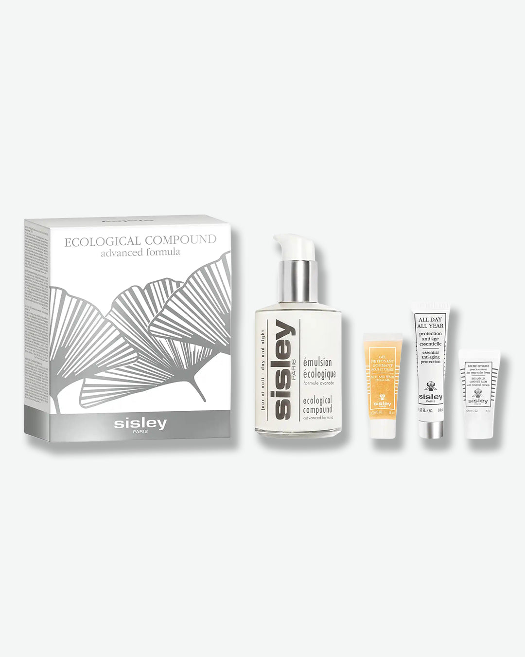 Sisley skincare product set on a white background