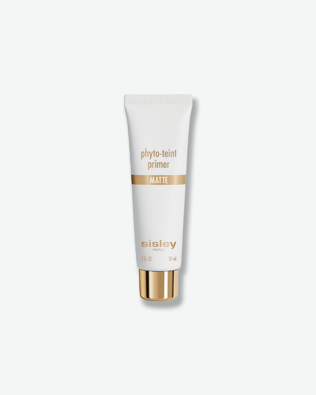 Sisley Phyto-Teint Primer Matte tube with a gold cap on a white background