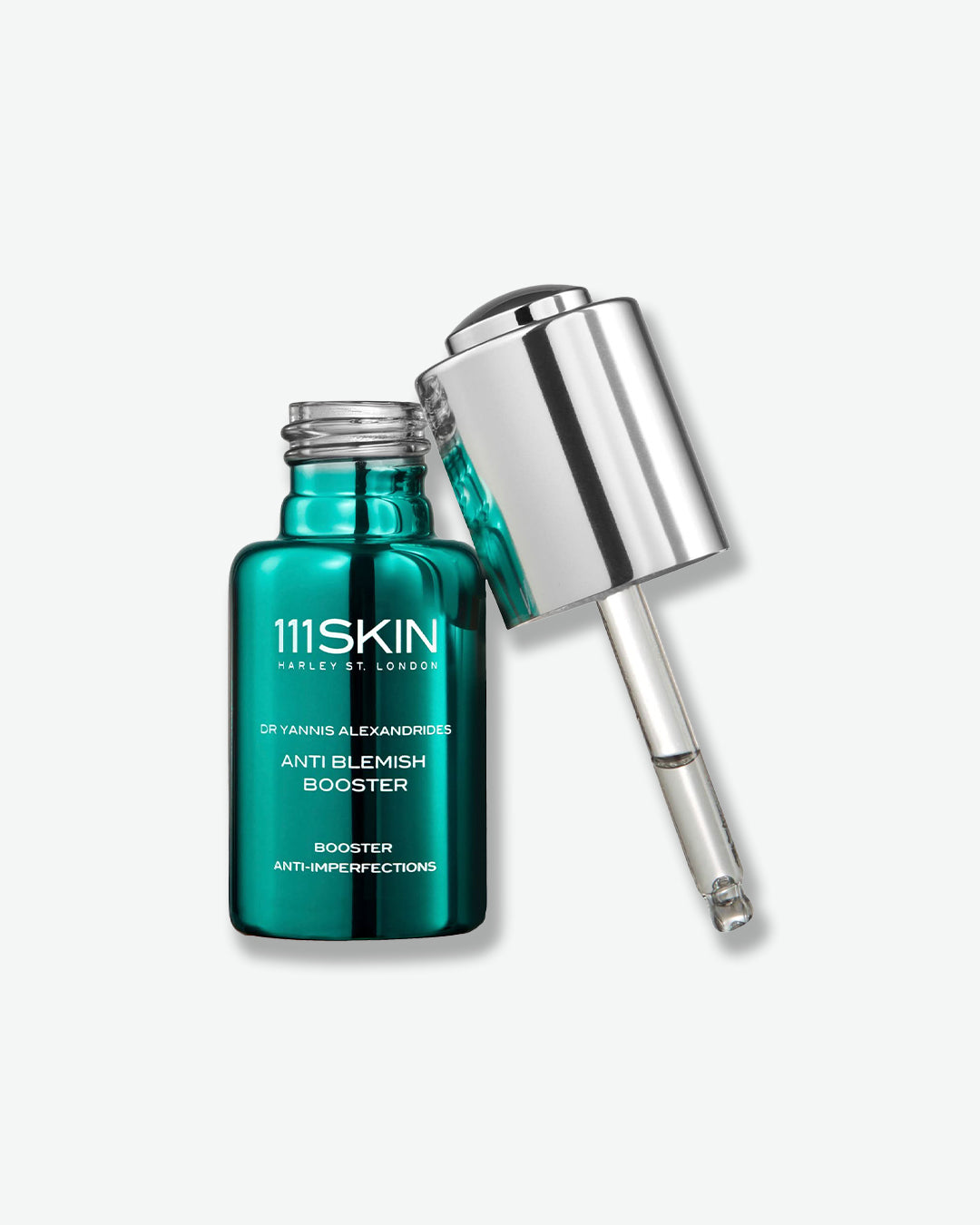 111SKIN anti-blemish booster with dropper on a white background