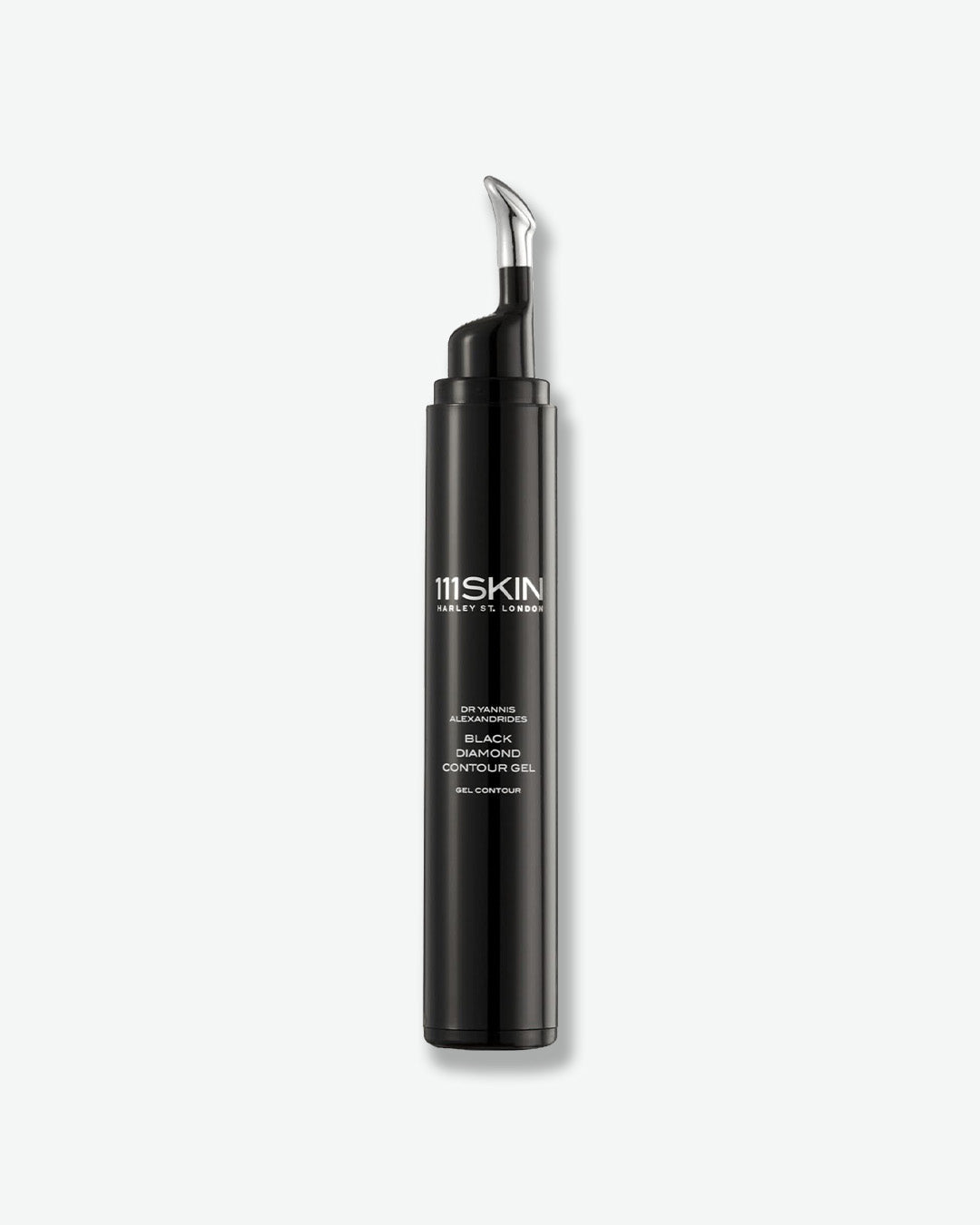 Black pen-style product with visible branding on a white background