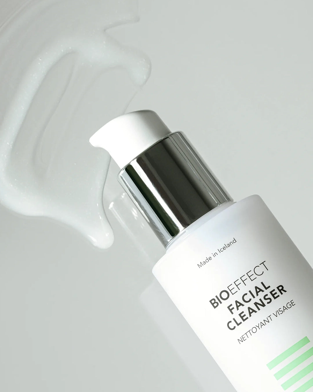 Bioeffect facial cleanser bottle with a white background