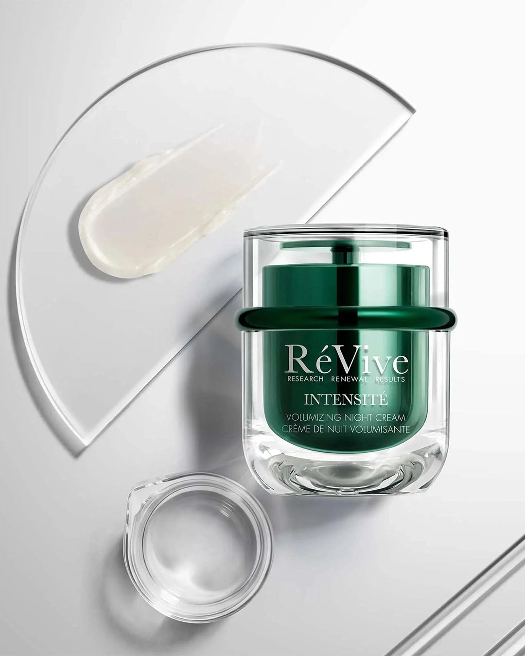 ReVive Intensive Volumizing Night Cream jar on a white background