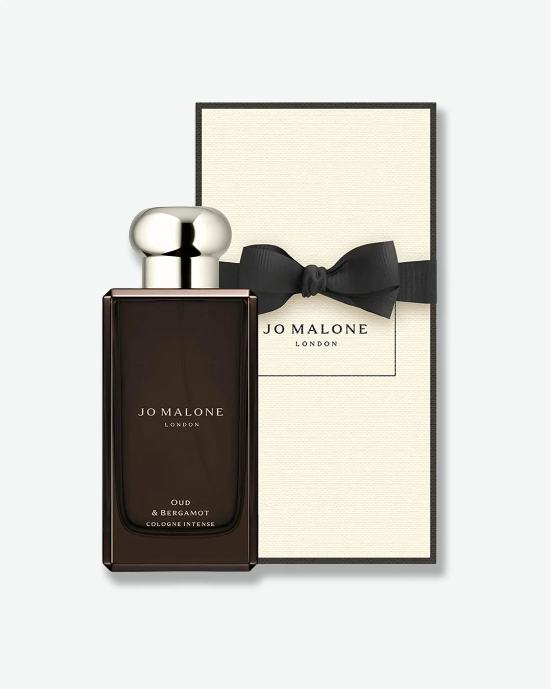 Jo Malone perfume bottle with packaging on a white background
