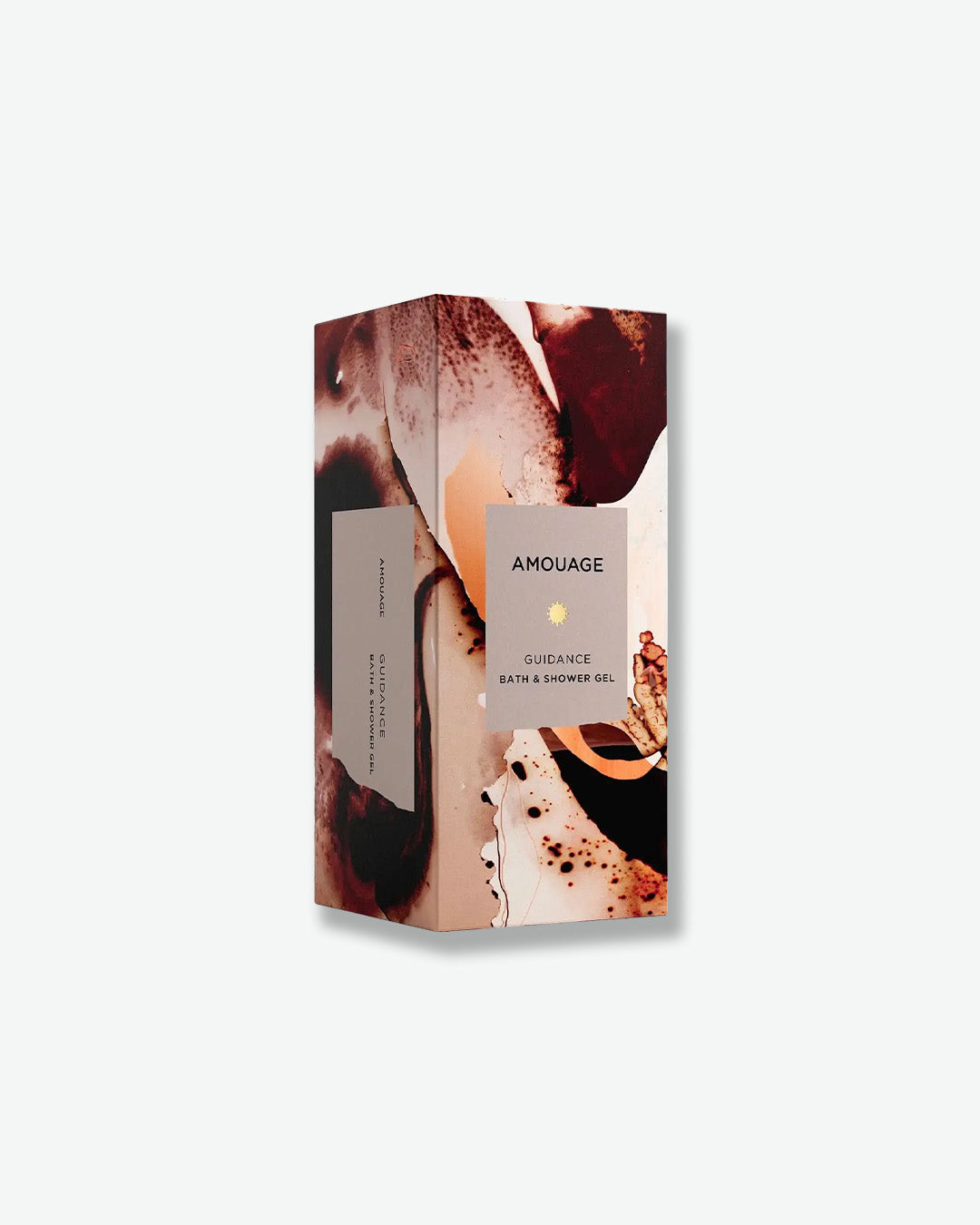 Amouage Guidance bath & shower gel packaging on a white background