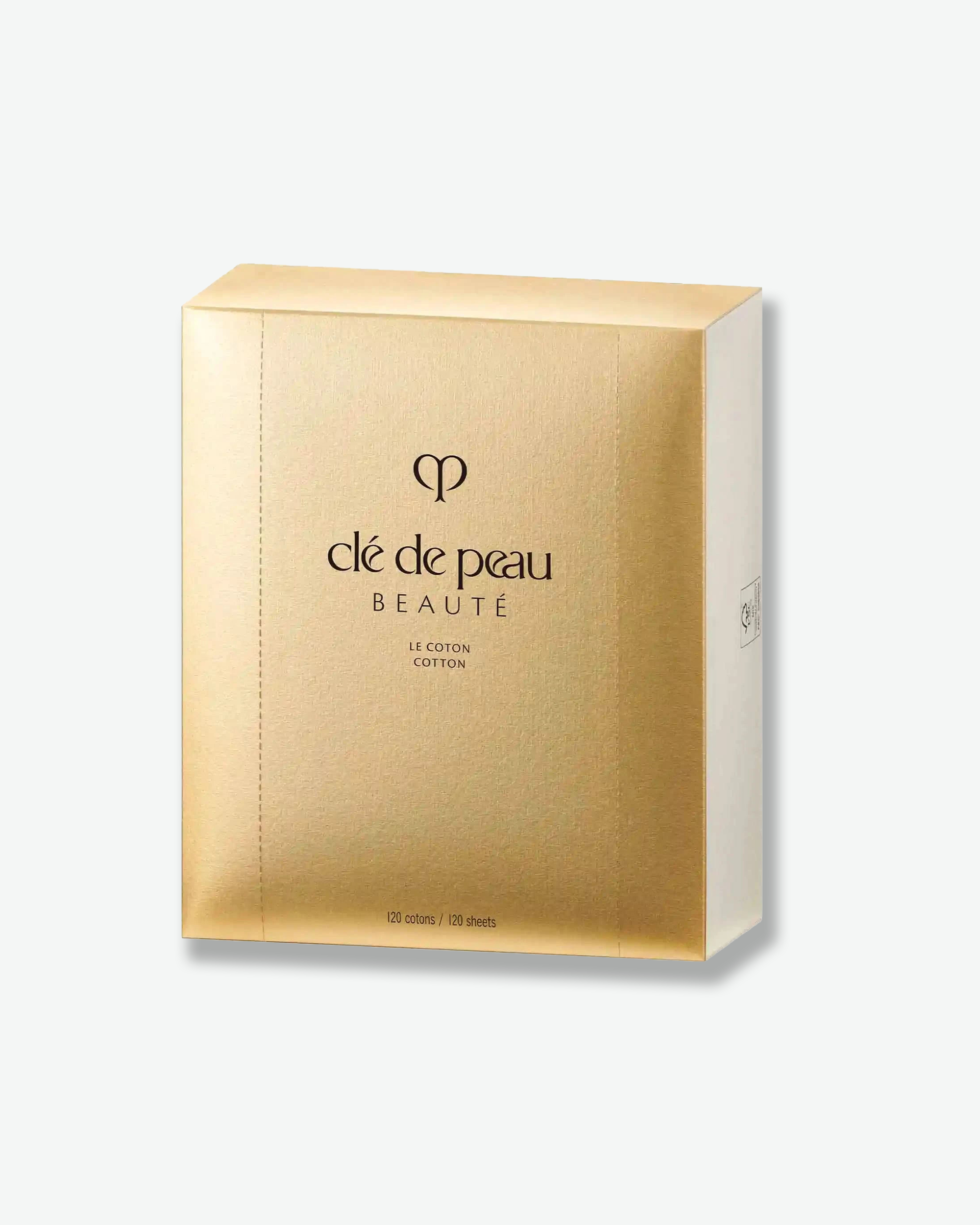 Gold box with 'cle de peau Beaçè' branding on a white background