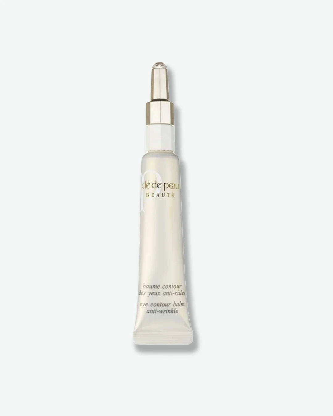 Skincare serum bottle on a white background