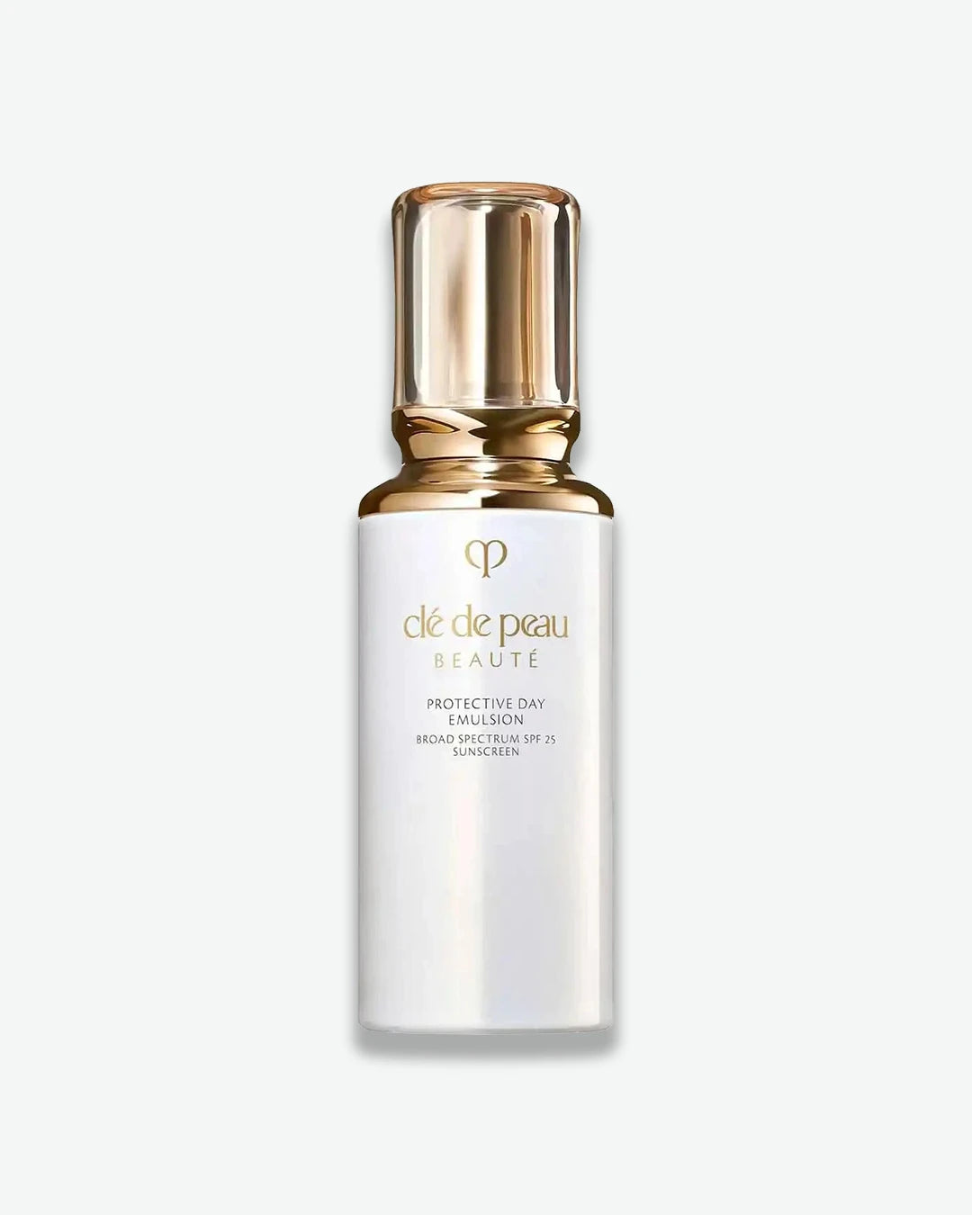 Cle de Peau skincare bottle on a white background
