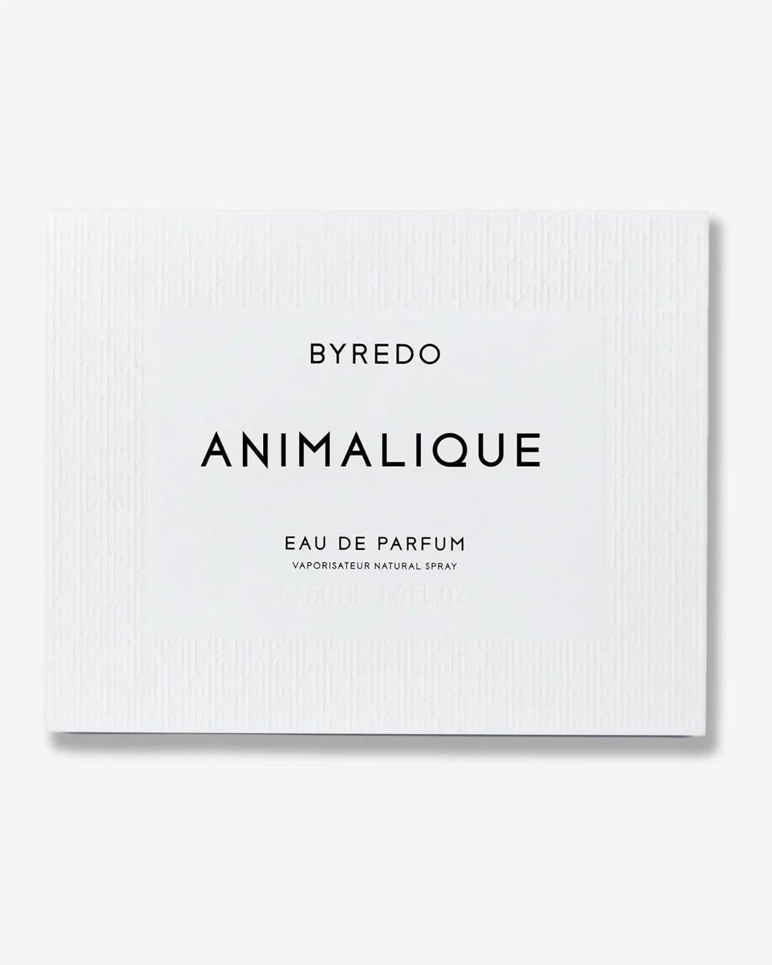 Byredo Animalique eau de parfum packaging on a white background