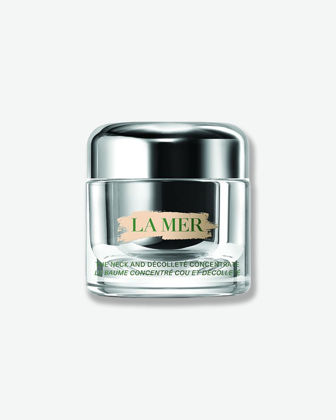 La Mer skincare product jar on a white background