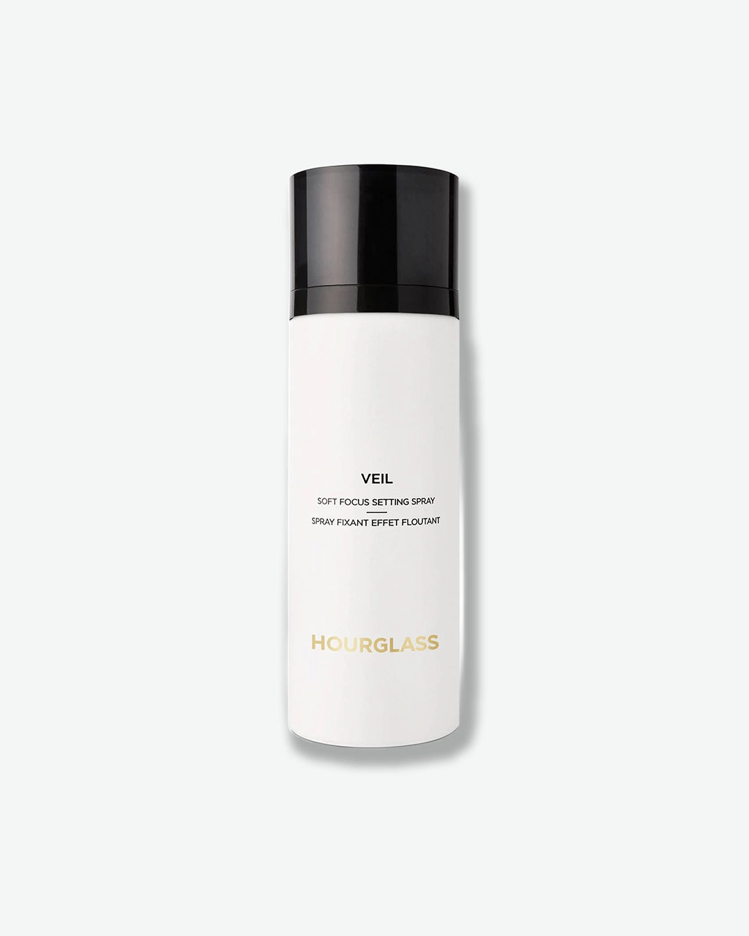 Hourglass Veil Soft Focus Setting Spray bottle on a white background