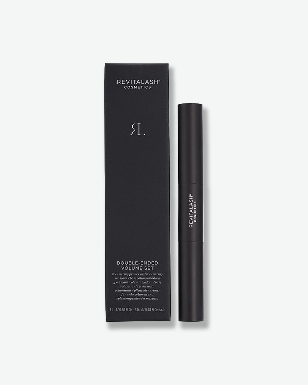 Revitalash double-ended volume set with packaging on a white background