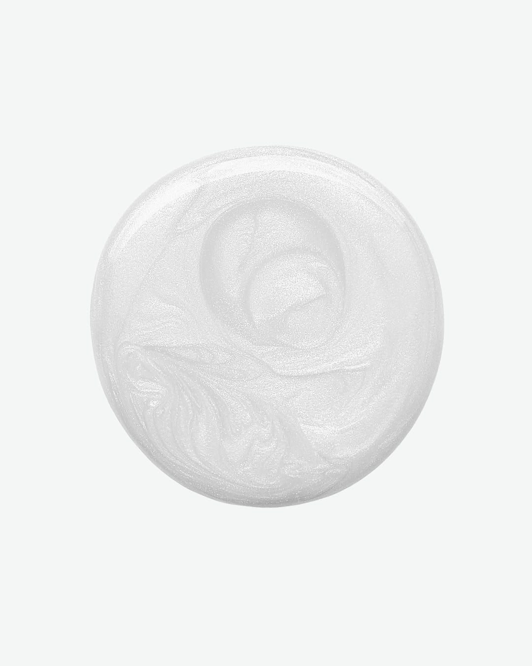 White cream in a round container on a white background