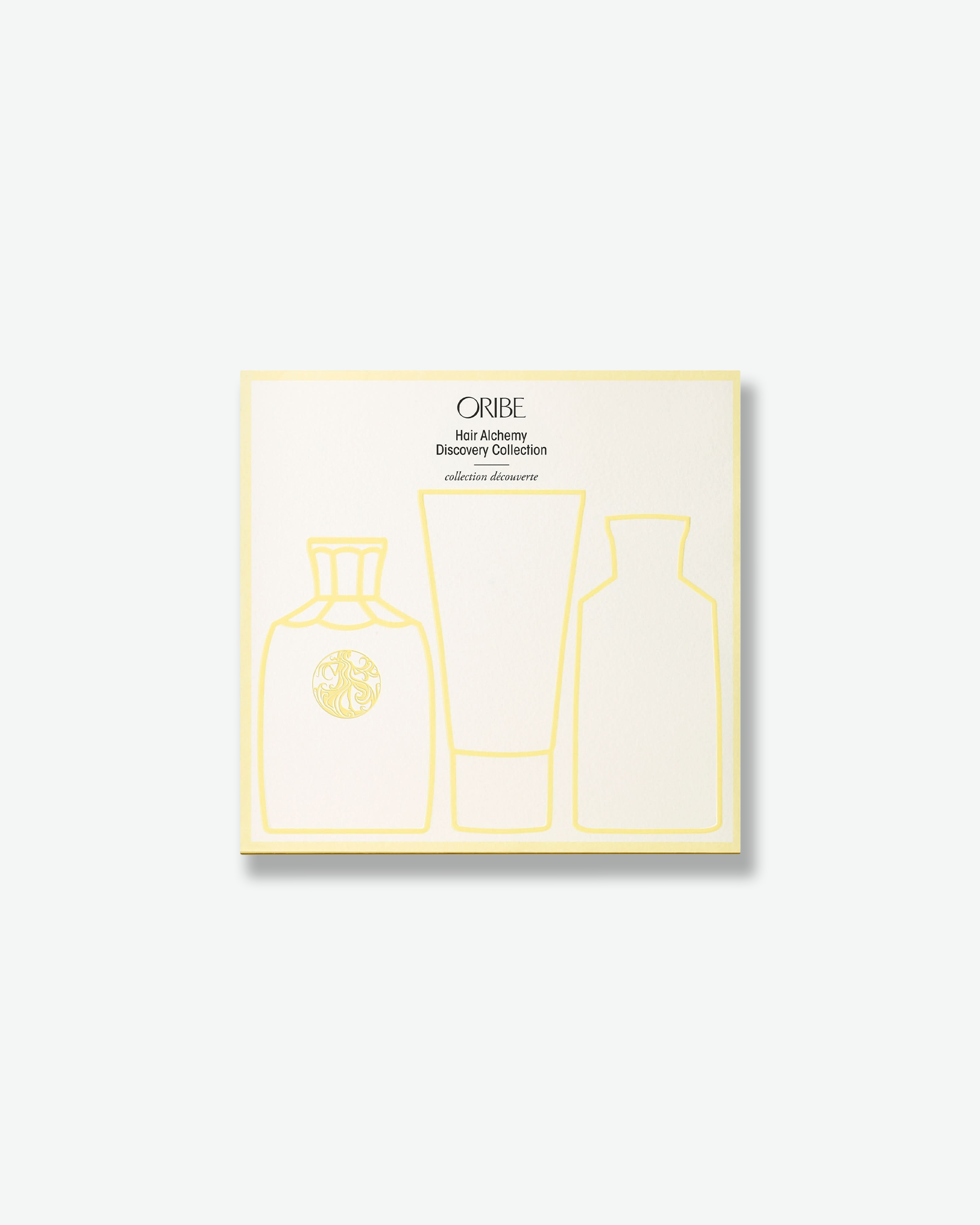 Oribe hair care product packaging on a white background