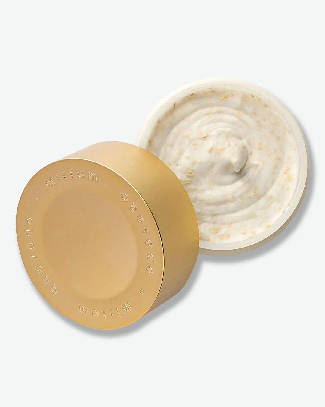 Hair mask container with a lid on a white background