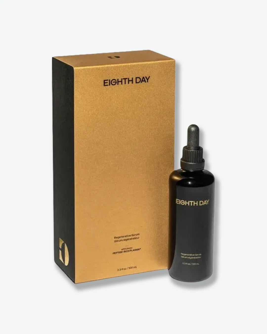 Eighth Day bottle and packaging on a white background