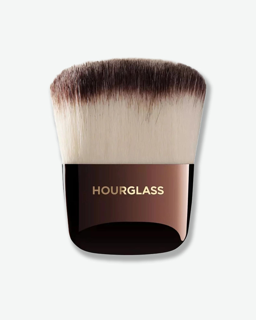Hourglass makeup brush on a white background