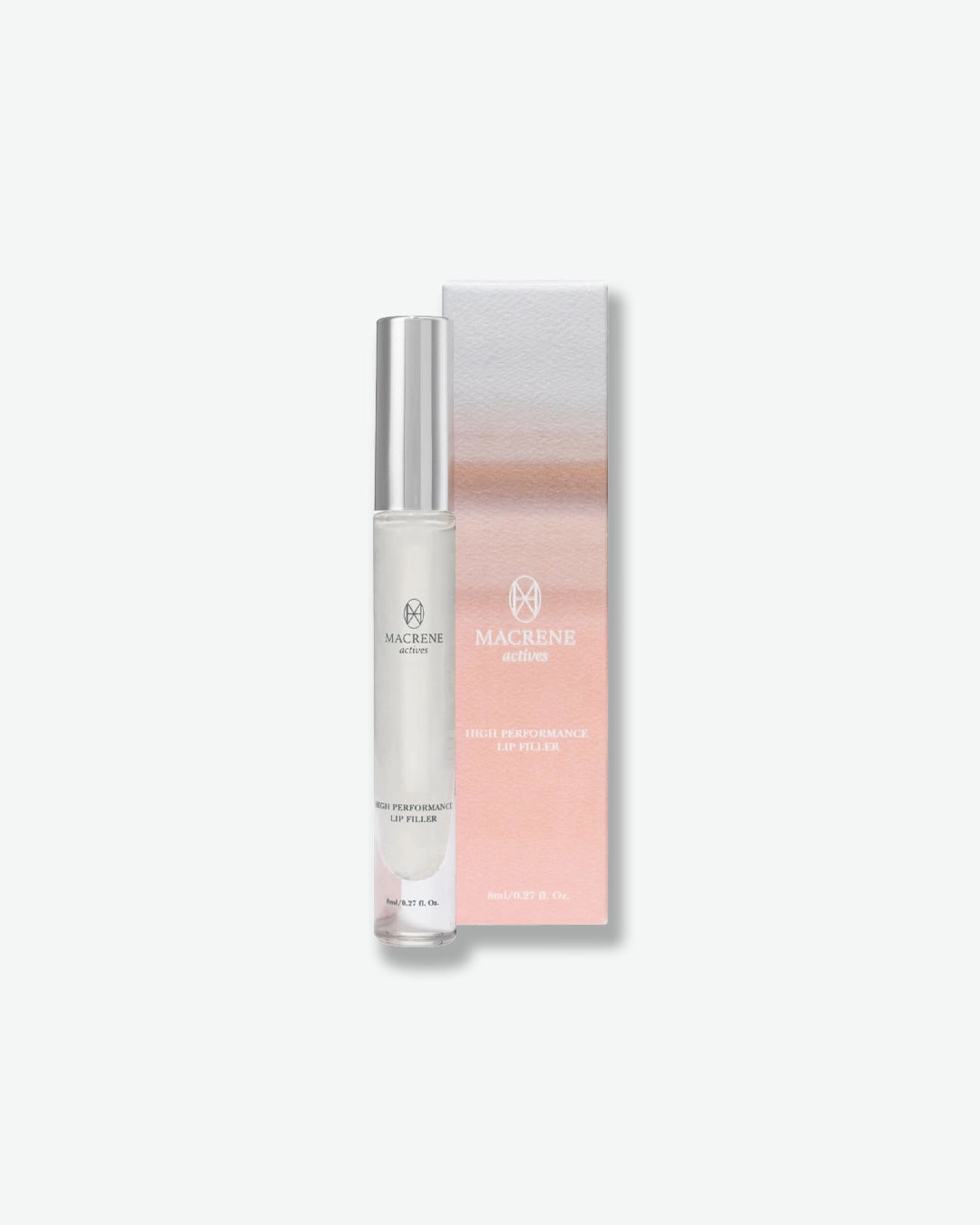 Skincare bottle with packaging on a white background
