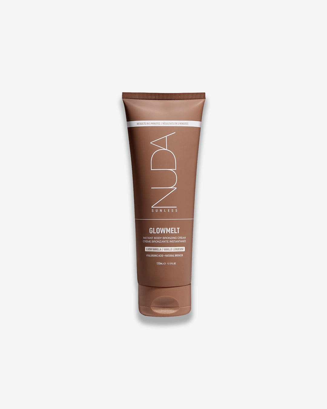 Tube of Nuda Skincare Glowmelt on a white background