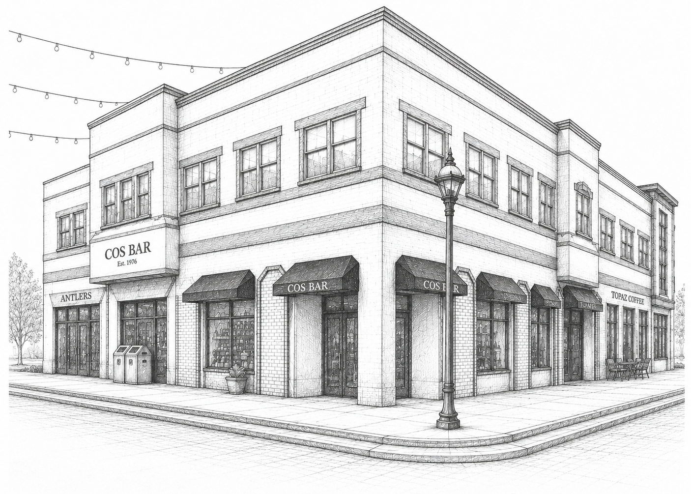 Sketch of Cos Bar Edwards Store