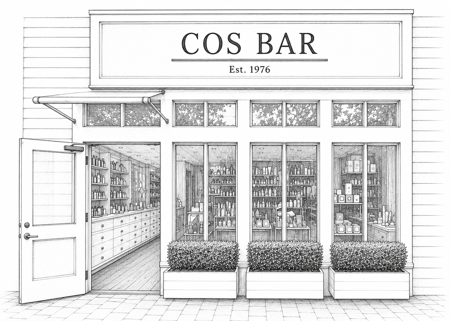 Sketch of Cos Bar Marin Store