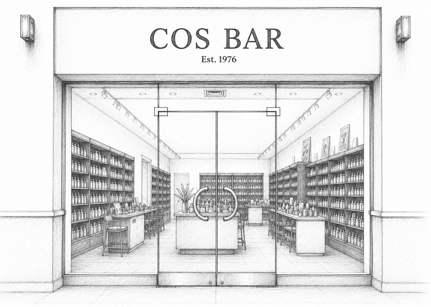Sketch of Cos Bar Scottsdale Store
