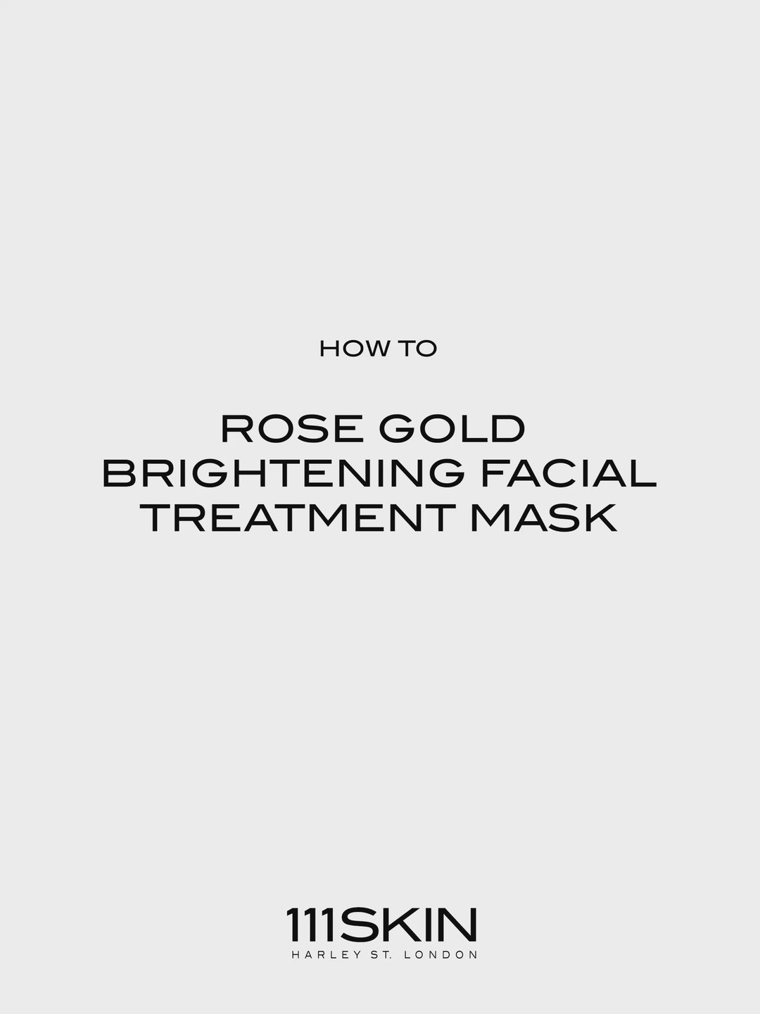 Rose Gold Brightening Facial Treatment Mask Box