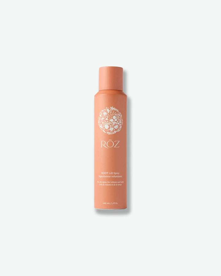 Coral bottle with 'ROZ' branding on a white background