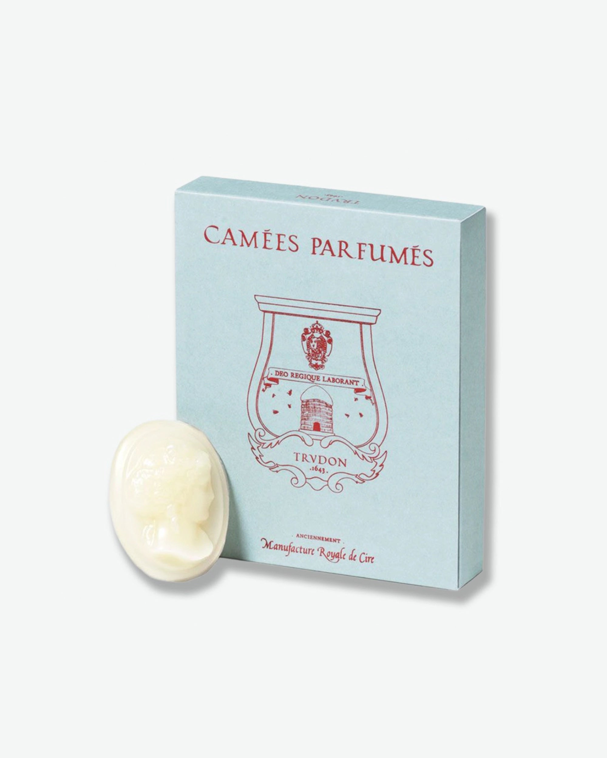 Camees Parfumes soap bar and packaging on a white background