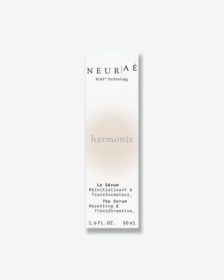 Neuraé harmonie serum packaging on a white background