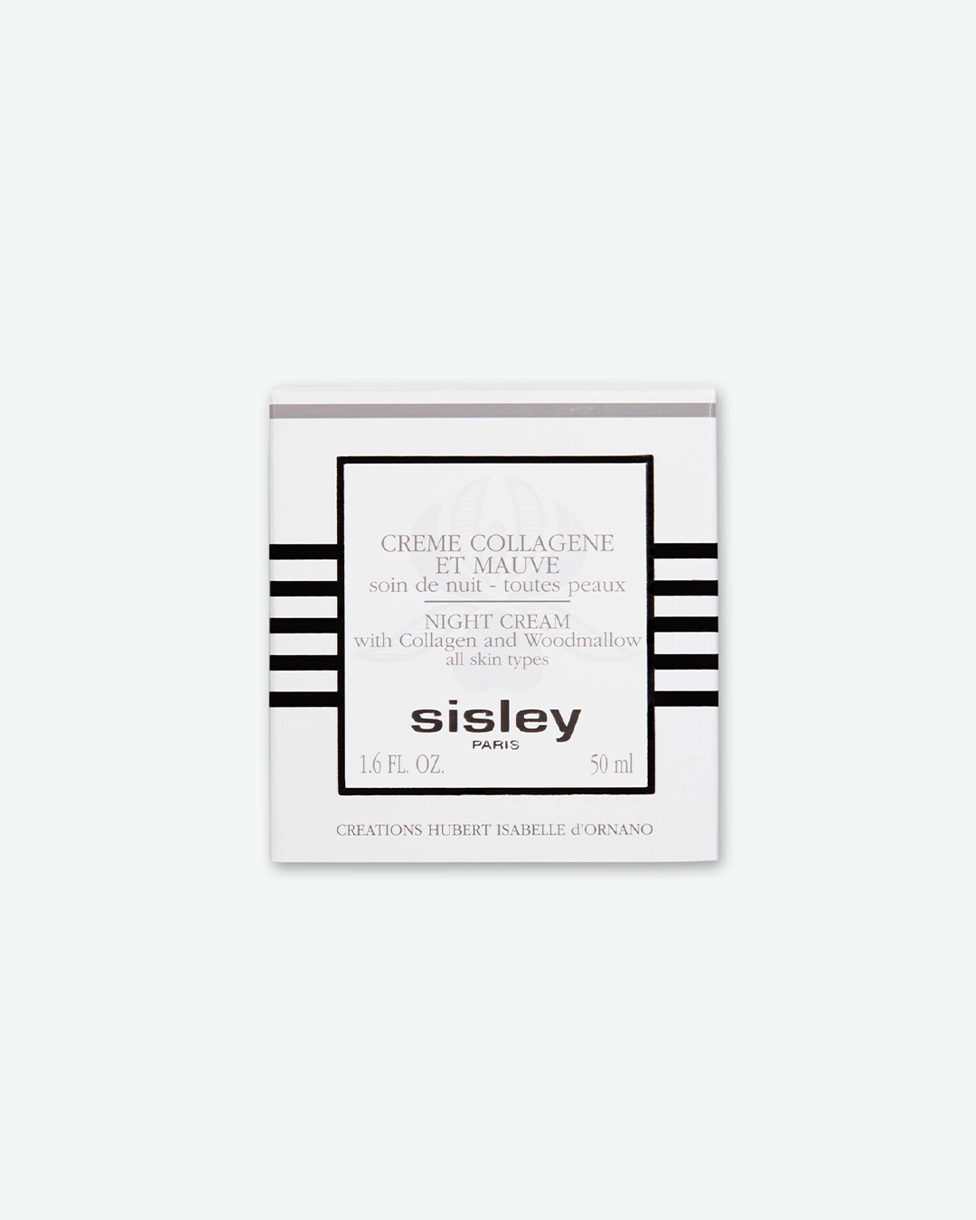 A product shot of an open Sisley Paris Les Phyto-Ombres single eyeshadow compact, centered against a plain light gray background. The compact features a glossy black case with a raised, curved lid. The eyeshadow powder is a shimmery, deep olive-gold shade embossed with a central "S" and a multi-directional ray pattern, accented by a small black foam applicator tucked into its dedicated slot below.