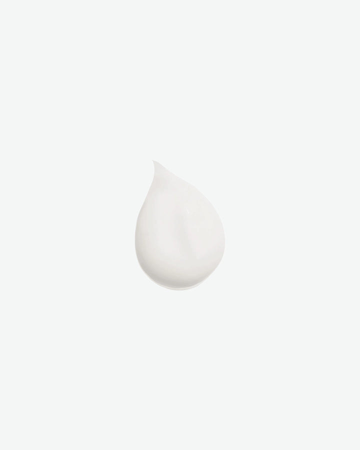 White droplet of skincare on a white background