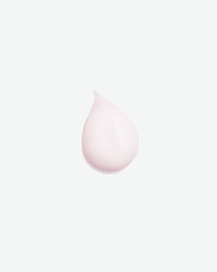 Pink droplet on a light pink background