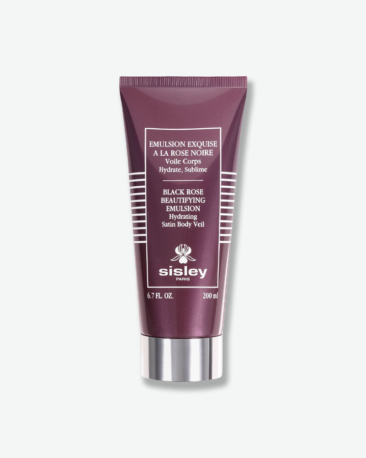 Sisley black rose beautifying emulsion tube on a white background