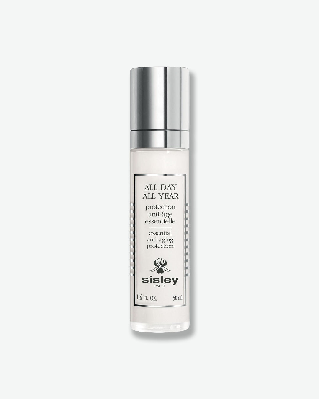 Sisley skincare bottle on a white background