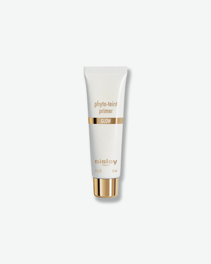 Sisley Phyto-Teint Primer Glow tube with a gold cap on a white background