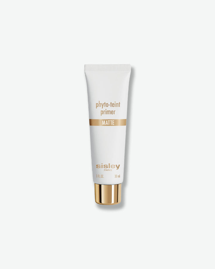 Sisley Phyto-Teint Primer Matte tube with a gold cap on a white background