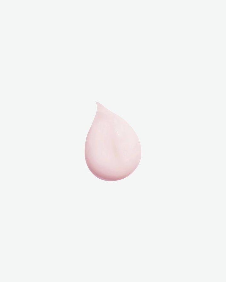 Pink droplet on a light pink background