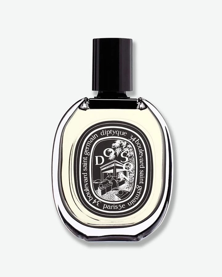 Diptyque perfume bottle on a white background