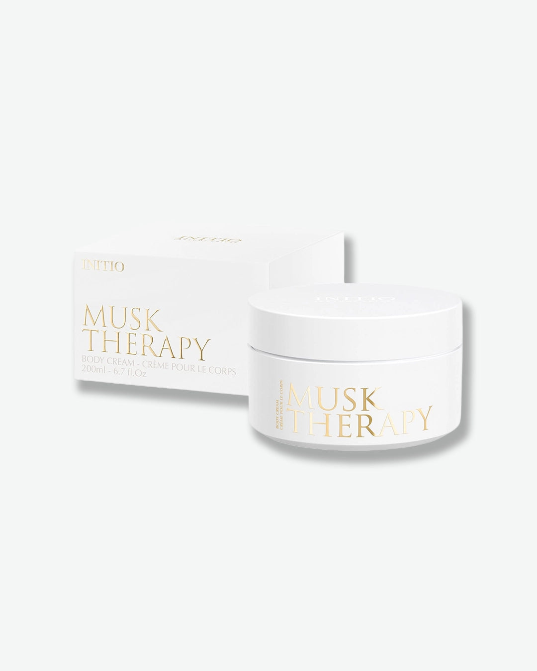 Musk Therapy skincare product with packaging on a white background