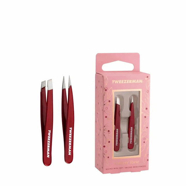 Vintage Rose Micro Mini Tweezer Set