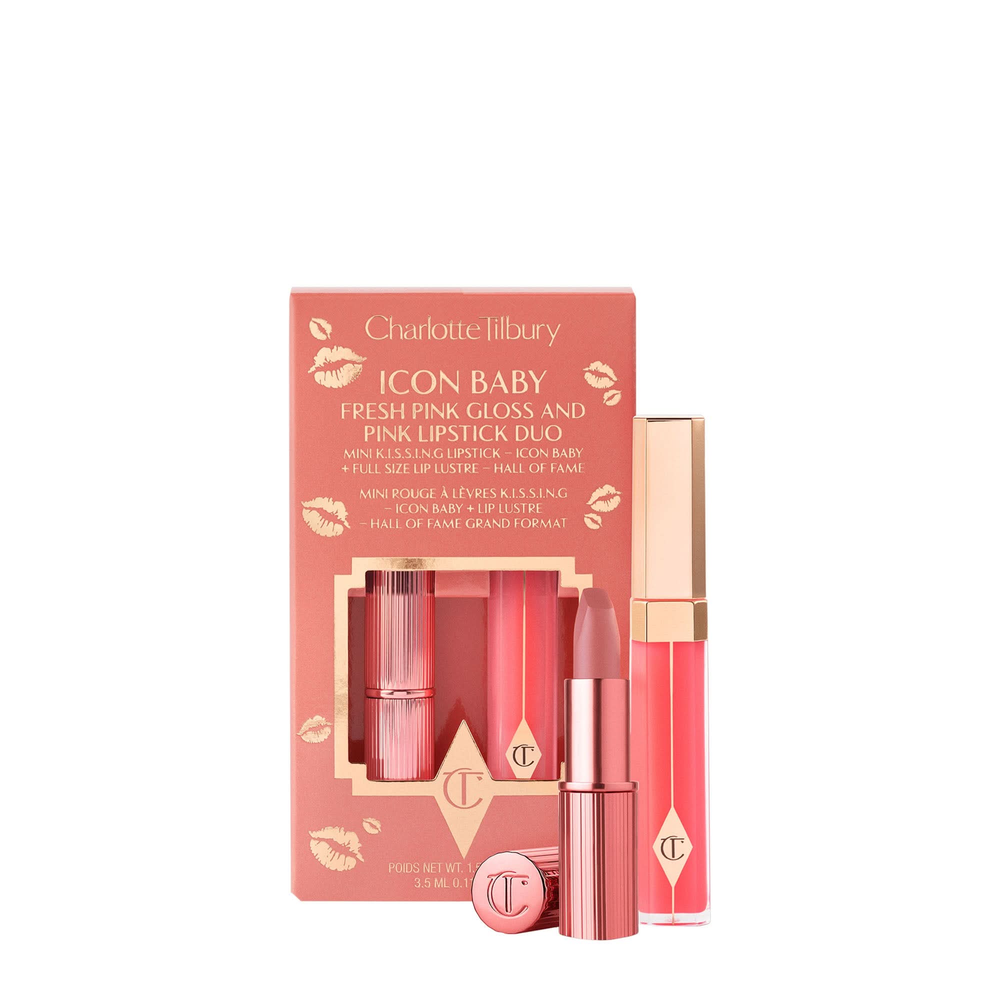 Kissing Duo Set Icon Baby & Hall Of Fame Lip Lustre – Cos Bar
