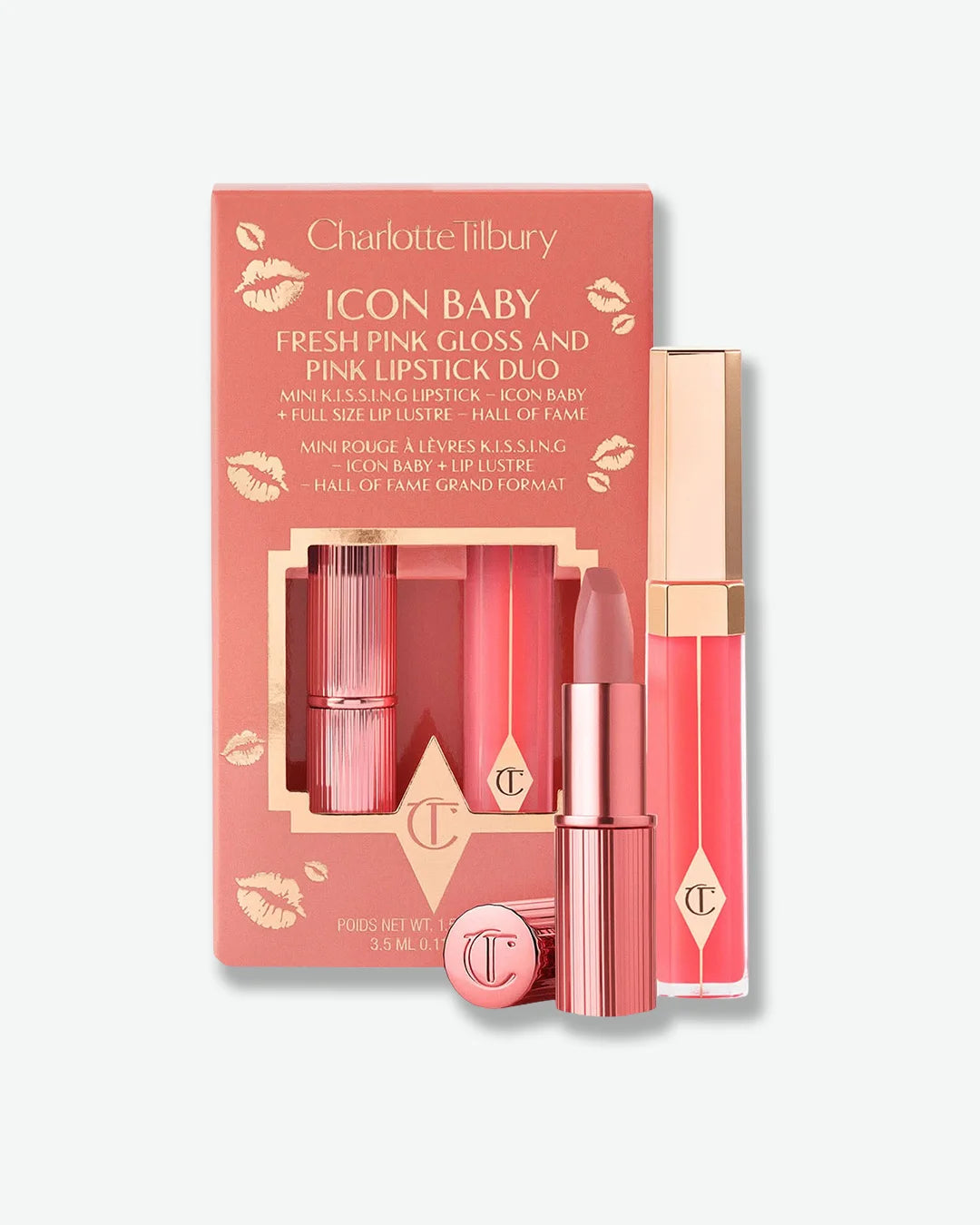 Kissing Duo Set Icon Baby & Hall Of Fame Lip Lustre