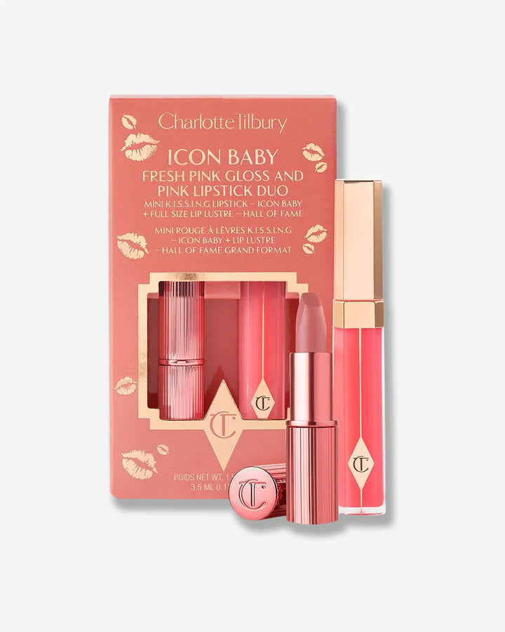 Kissing Duo Set Icon Baby & Hall Of Fame Lip Lustre