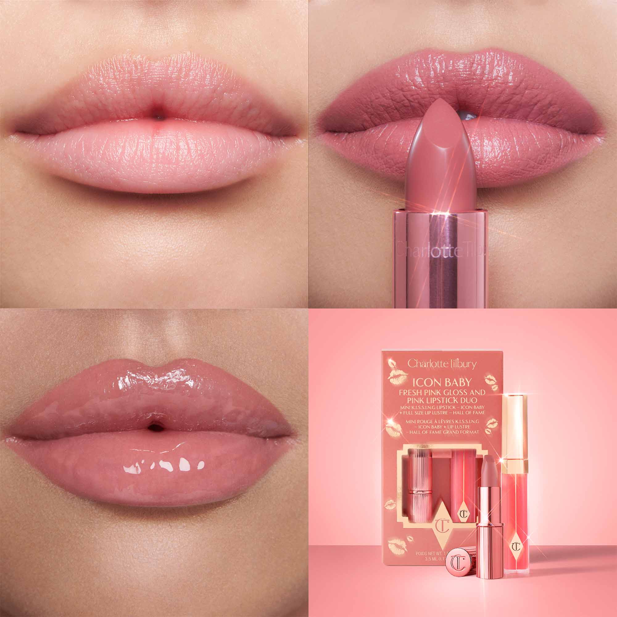Kissing Duo Set Icon Baby & Hall Of Fame Lip Lustre – Cos Bar