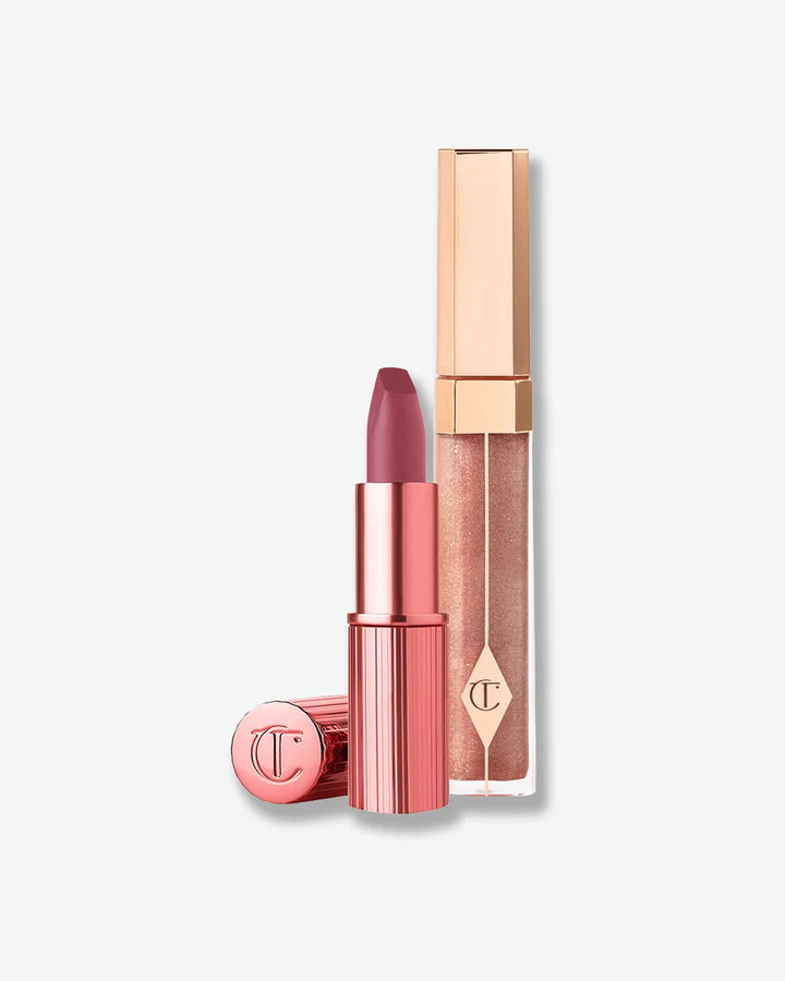 Kissing Duo Set 90s Pink & Ibiza Nights Lip Lustre