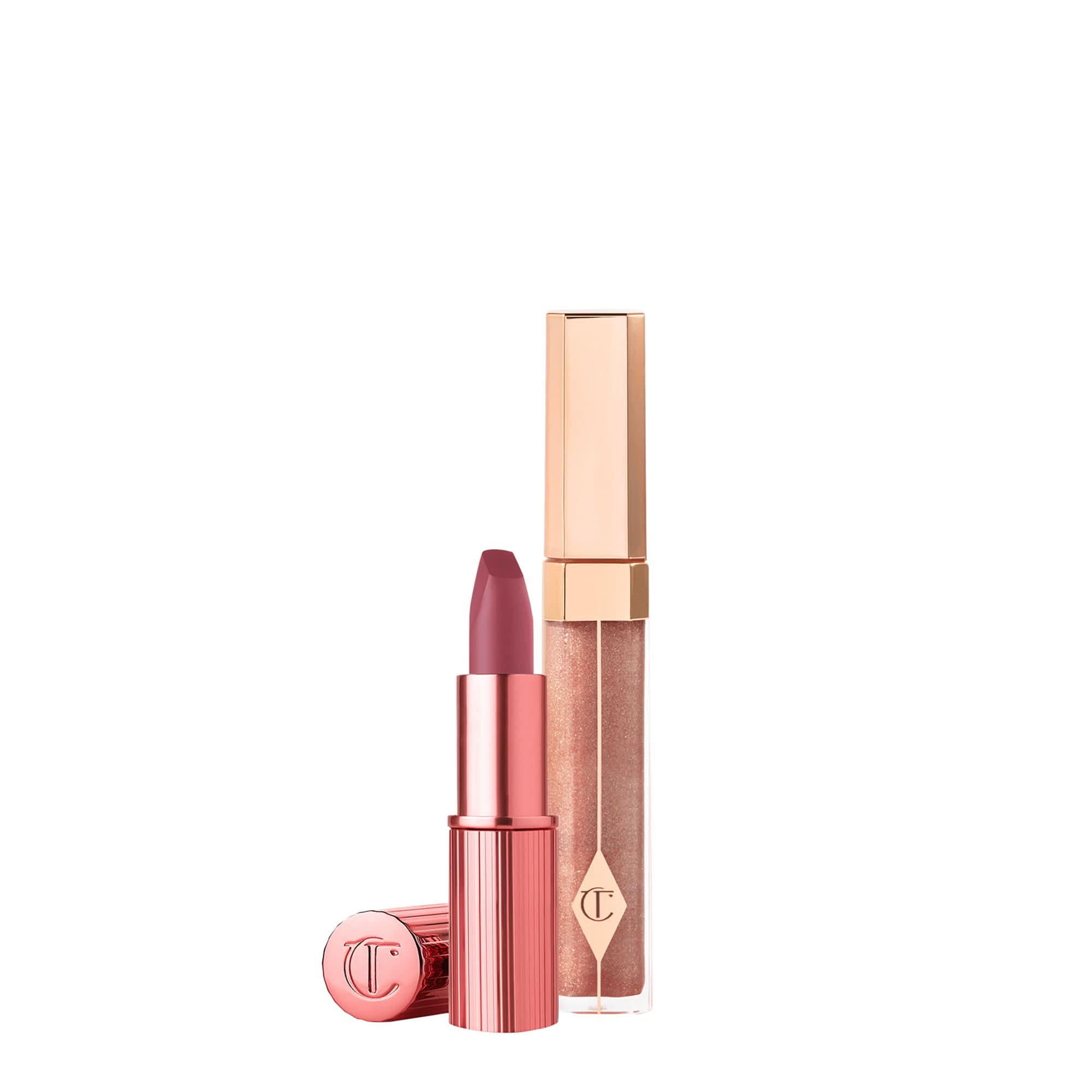 Kissing Duo Set 90s Pink & Ibiza Nights Lip Lustre – Cos Bar