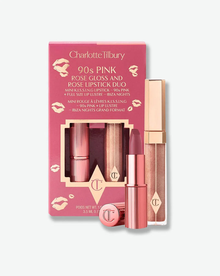 Kissing Duo Set 90s Pink & Ibiza Nights Lip Lustre
