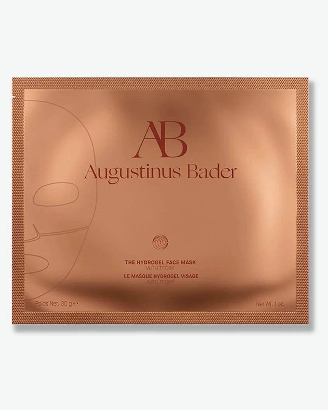 Augustinus Bader Hydrogel Face Mask single packaging on a white background