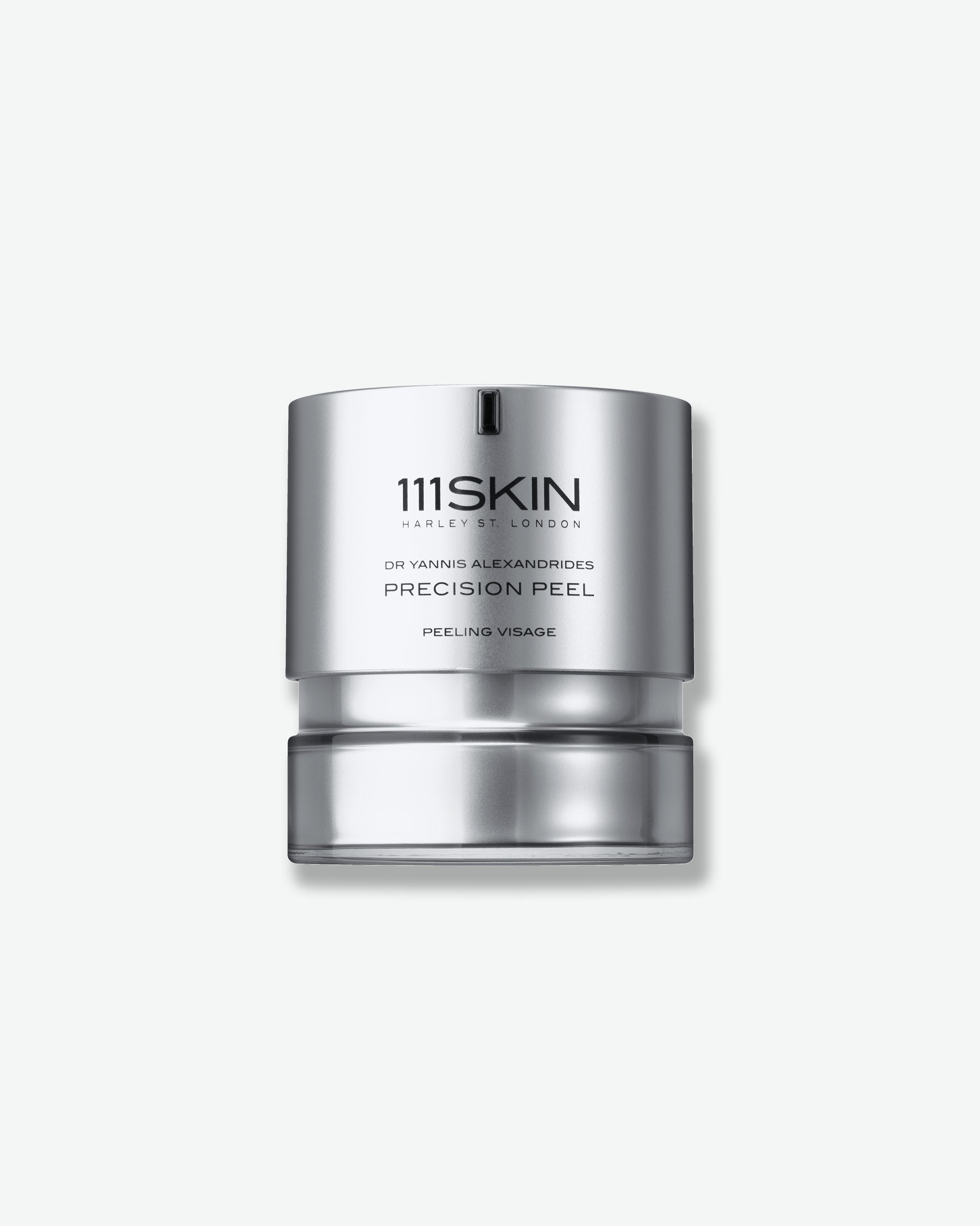 111SKIN Precision Peel in silver packaging against a clean light gray background.